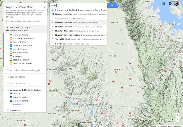 Como crear un mapa de viaje personalizado con google maps hobbit