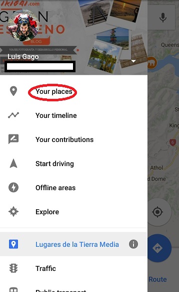 Cómo crear un mapa de viaje personalizado con google maps movil 1